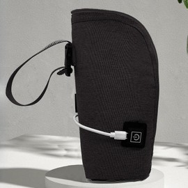 Harilla Stillflaschenwärmer-Tasche, Babymilch-Halter, Flaschenwärmer, Flaschen-Tragetasche für drinnen und draußen, Schwarz