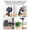 PULUZ C Clamp Desk Mount Adjustable 13.0 to 23.6in Extension