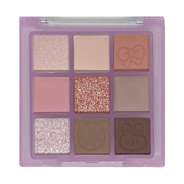 9 Color Eyeshadow Palette Makeup, Matte Glitter Shimmer Korean Eye