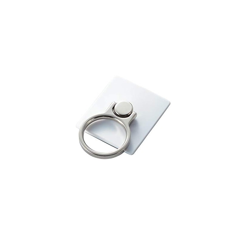Elecom P-STRWH Smartphone Ring, Holding Ring, Stand Function, Drop Prevention,