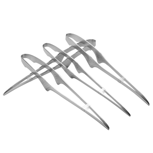 RESFNSE Korean and Japanese BBQ Tongs Self-Standing Grill Tongs Non-