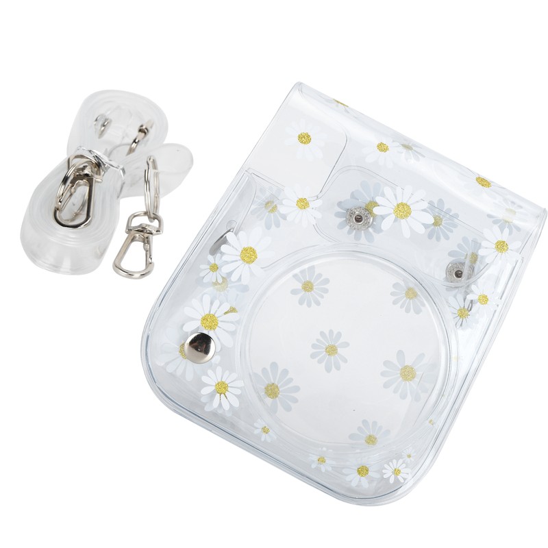 Transparent Camera Bag Daisy Pattern Single Shoulder Mini Photography Tool