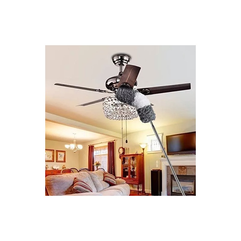 Tafuco Plumero De Microfibra Retráctil Para Techos Limpieza Polvo