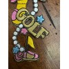 Unbranded Medium LADIES WOMAN GOLF THEMED Iron On Patch Applique