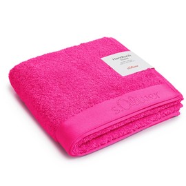 s.Oliver Hand Towel 50 x 100 cm, 100% Cotton, 600 g/m², Soft and Absorbent, Hand Towels Pink