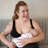 MYLILY Nursing Bra with Reusable and Washable Nursing Pads, Breastfeeding