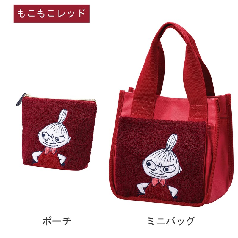 Marushin Moomin 1425023300 Moomin Fluffy Red Character Accessory Storage Cosmetics