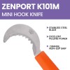 Zenport K101M Mini Harvest Hook Knife, Grape and Melon, 2.5