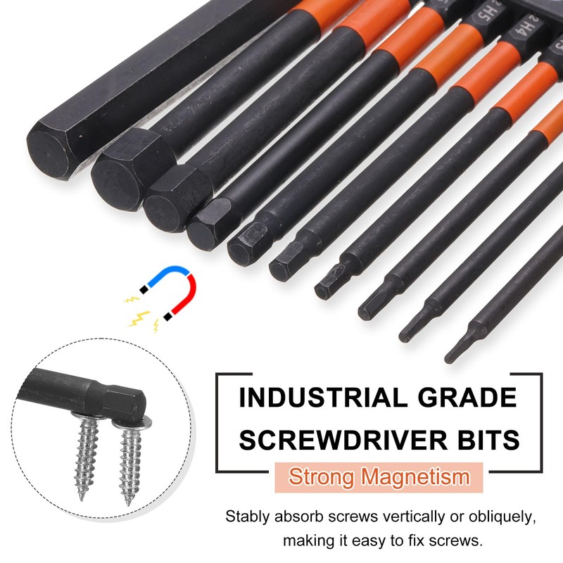 QUARKZMAN Pack of 5 H6 Hexagonal Drill Bit Wrench 6