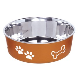 Nobby Fusion Stainless Steel Bowl, Non-Slip, Copper, 20 cm, 1.80 Litres, Pack of 1