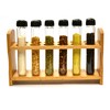 Hand Made Test Tube Spice Rack, Wooden Rack with 12