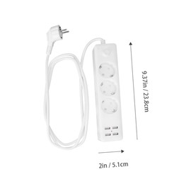 Operitacx Multifunktionale Steckerleiste Mit USB Überspannungsschutz Mit USB Überspannungsschutz USB USB Weiß