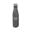 Fackelmann 45999 Thermosflasche, 500 ml, Edelstahl, Kunststoff, Silikon, Grau, Rot