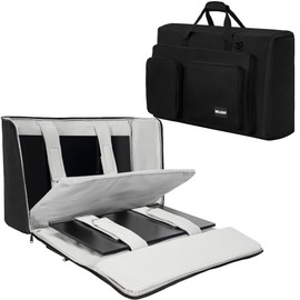 WELIDAY Monitor (up to 2) Carrying Case for Transporting LCD Screens, Monitors and TVs Between 19"- 24"