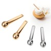 QfwdfcTrenz 4pcs Eye Cream Applicator Metal Eye Roller Cream Eye