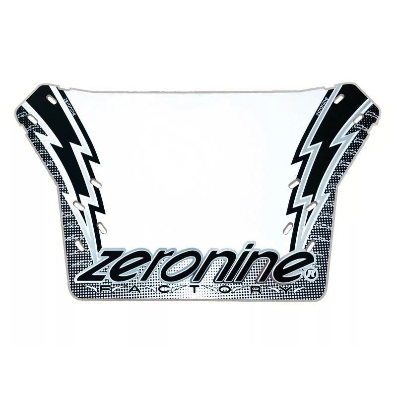 ZeroNine "Lightning Bolt" BMX Numberplate - Red/White/Blue