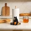 WAIT FLY Black Bear and Mushrooms Paper Towel Holder Stand
