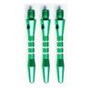 THOR-DARTS Unisex - Adult S_alu_green35_3stripes_3 Dart Shafts Green Short 1