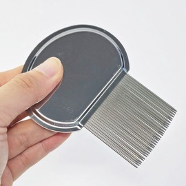 Premium All Stainless Steel Fine-Toothed Comb for Scalp Exfoliation Brush 5ea