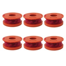 HaeKap 6 Pcs WA0010 Replacement 10-Foot Grass Trimmer/Edger Spool Line WG150, WG151, WG152, WG155, WG165, WG166, WG160, WG167 for Worx