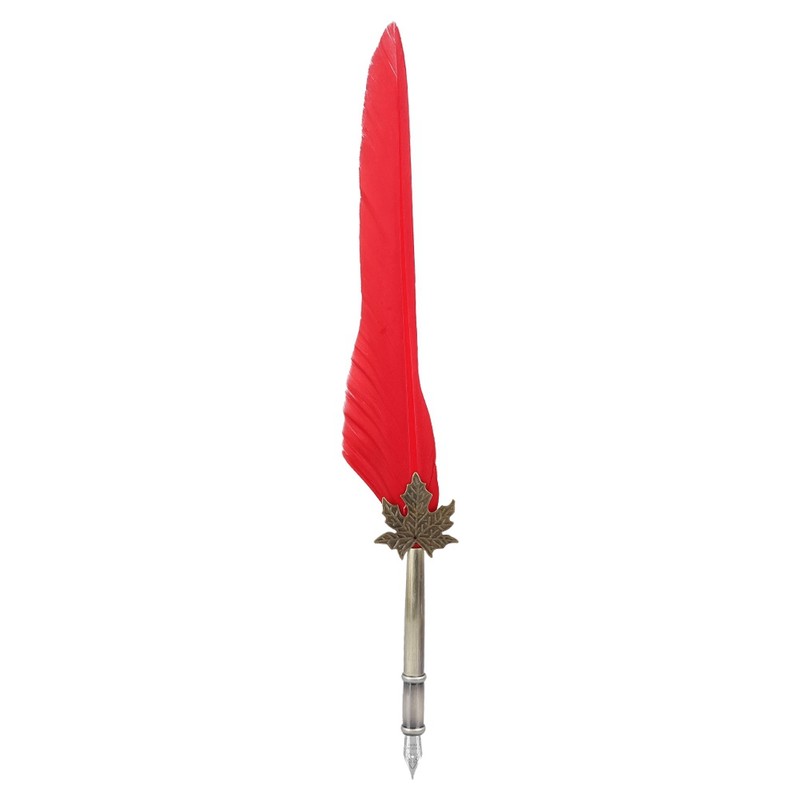 European Retro Quill Alloy Feather Writing with Pen Nibs Gift