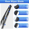 ACONTauto Rear Windshield Wiper Arm Blade Set - Replacement for