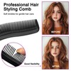 Multifunction Hair Grooming Set of 2 - Black, Double-Sided Combs