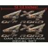 Ford 4x4 OFFROAD Truck Decals, OAK TREE CAMOUFLAGE Set for
