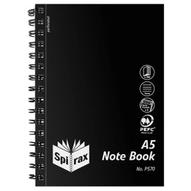 SPIRAX A5 Notebook with Black PP Cover (200 Pages) (5657000)