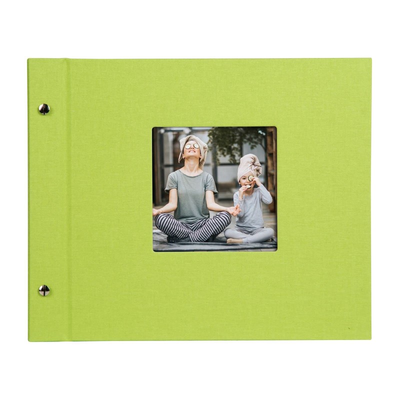 goldbuch Screw Album, Cardboard, Green, 30 x 25 cm