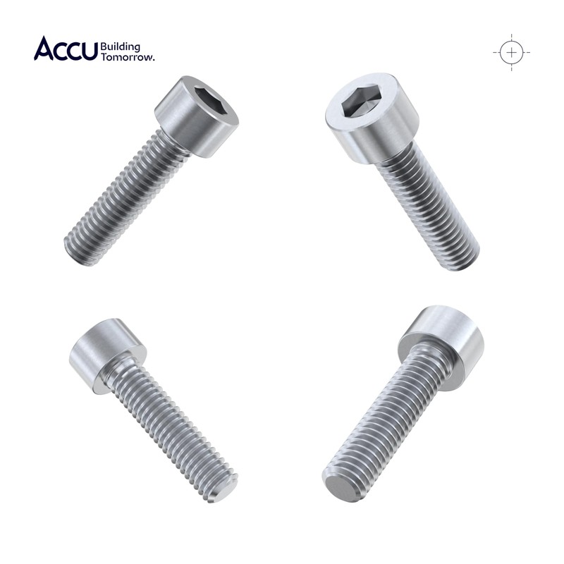 Accu - M3 x 16mm Full Thread Cap Head Screws