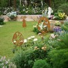 CHENBOOW Garden Stake, Pack of 10 Garden Stakes, Easter Rust,