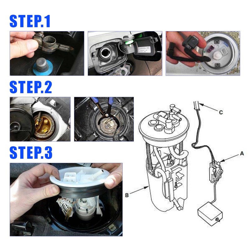 Fuel Pump Assembly Compatible with Chevy Silverado 1500 2014-2018 &