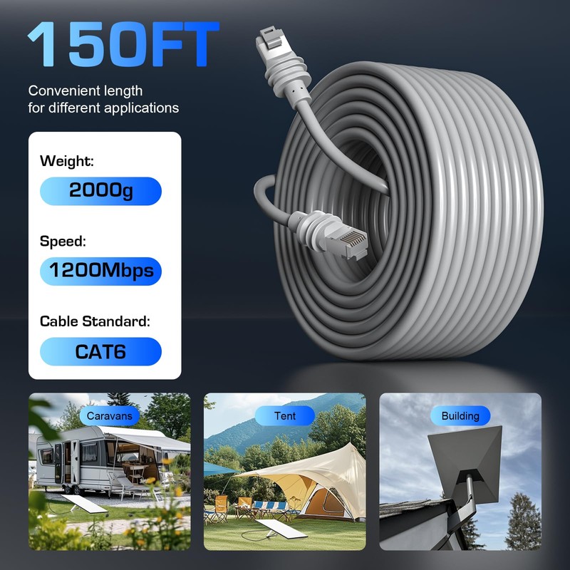 3BAO Starlink Gen 3 Cable 33ft/10m for Starlink Standard Generation