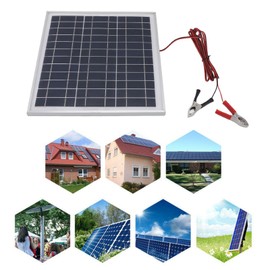 50W 18V Portable Solar Panel, Efficiency Monocrystalline Silicon Solar Panel with 9.8ft Cable, for RV Camping Hiking