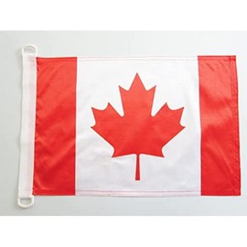 Canada Nautical Flag 18'' x 12'' - Canadian Flags 30 x 45 cm - Banner 12x18 in for Boat - Drapeau Canada AZ FLAG