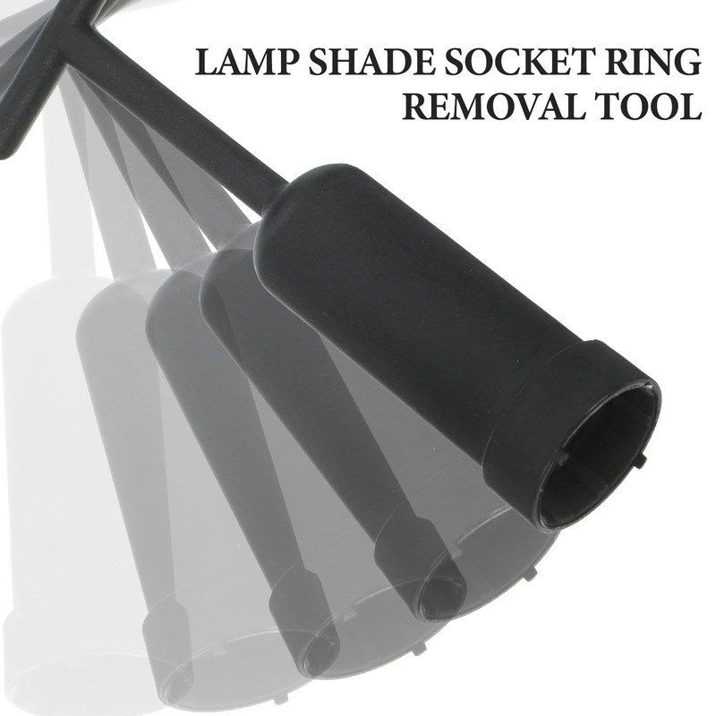 SOLUSTRE Pack of 5 plastic keys, G9 socket rings for