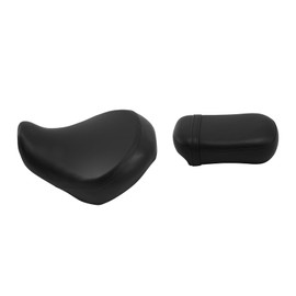 TCMT Black Motorcycle Driver Rider & Passenger Seats Fit For Honda Shadow Aero 750 VT750C 04-24 77200-MEG-G10ZA/77300-MEG-G10ZA Smooth