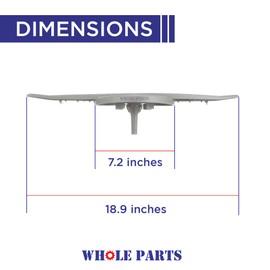 Whole Parts Dishwasher Lower Spray Arm Assembly, Grey In Color, Part# WD22X10047 - Replacement & Compatible with Some GE and Hotpoint Dishwashers