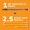 BIC MP11 Xtra-Life Mechanical Pencil, 0.7mm, Clear, Dozen