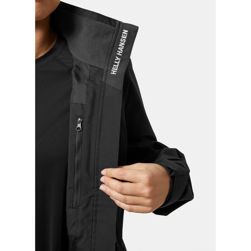 Helly-Hansen Women's Crew Jacket 2.0, 990 Black, Medium