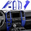 Keptrim for F150 Blue Central Console Air Conditioner Panel Trim