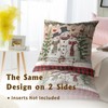 Giwawa Winter Snowman Throw Pillow Covers 18x18 Inch Set of