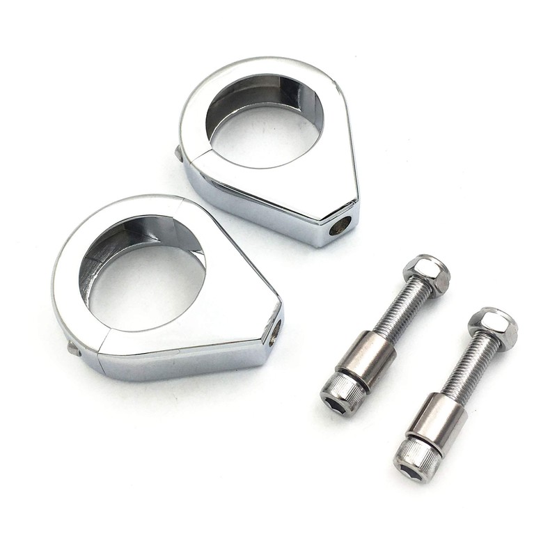HTT- Motorcycle Fork Clamp Turn Signal Clamps for Harley Softail