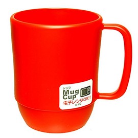 イノマタ化学(Inomata-k) マグカップ レンジ用 外寸(mm):107×79×99 レッド RRN0201