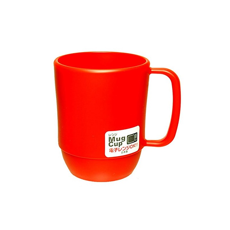 イノマタ化学(Inomata-k) マグカップ レンジ用 外寸(mm):107×79×99 レッド RRN0201