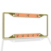 Fastasticdeals Metal Insert License Plate Frame Saw and Hammer Weatherproof