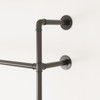 ORSENIGO Industrial Pipe Clothing Rack, Heavy Duty Metal Clothes Rack