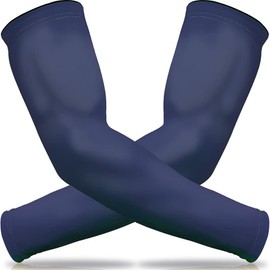 Beister, UPF 50+, protección UV y solar, mangas de compresión de enfriamiento para ciclismo, baloncesto, Blue, XX-Large