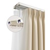 Ezcasch Ceiling Curtain Track Set - Dual Track Ceiling Mount